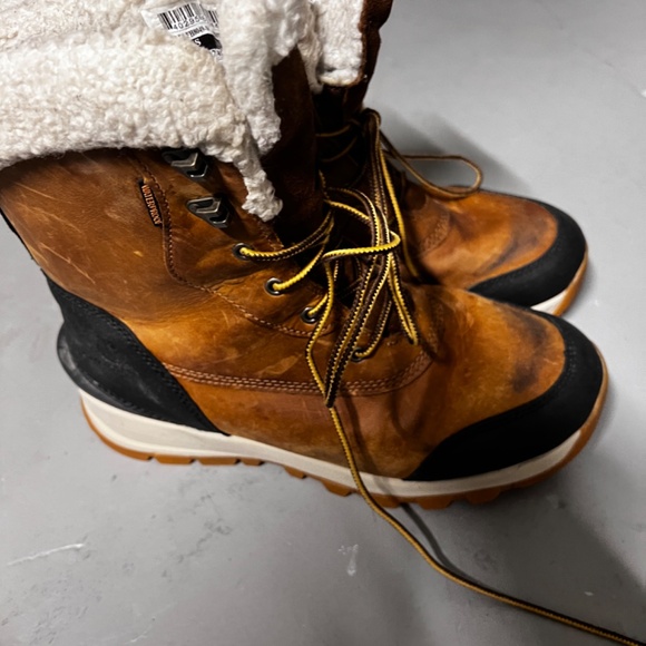 Carhartt Women's Pellston Waterproof Insulated 8 inch Boot, Tan Nubuck WOMENS 10 - Picture 9 of 14